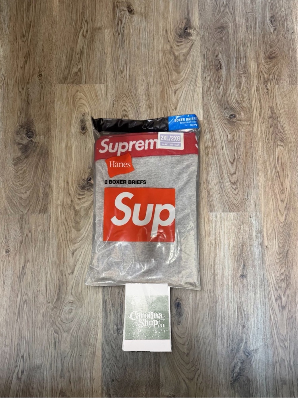 Supreme Gray Boxer Briefs 2 Pack